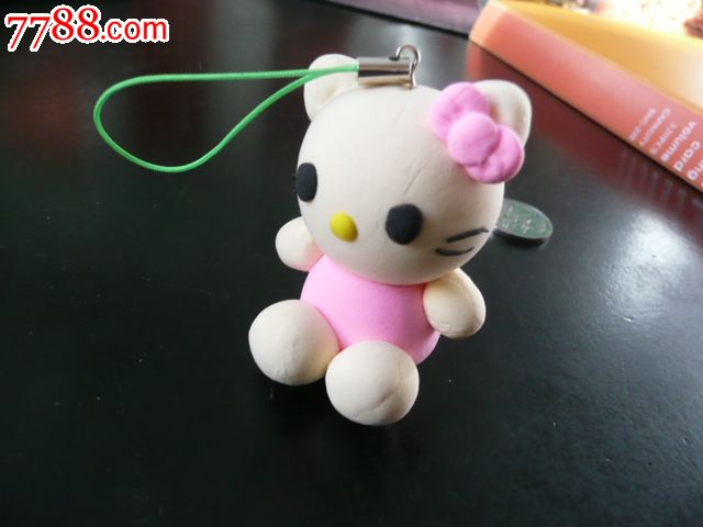 创意彩泥儿童玩具钥匙扣手机链饰品挂件(kitty猫)