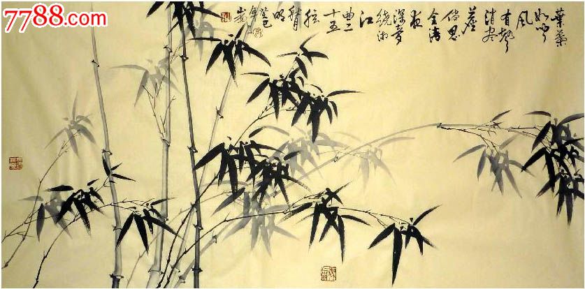 吴林德·四尺墨竹