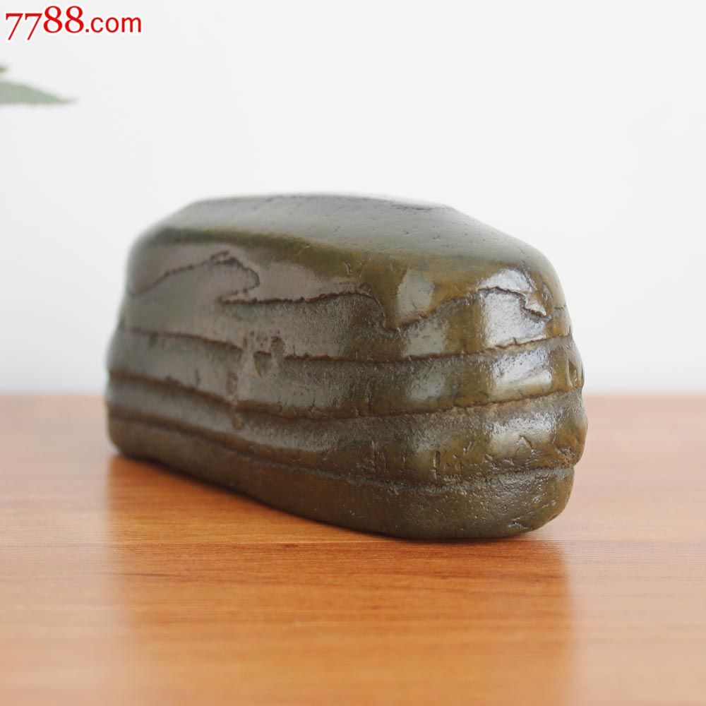 天然奇石彩陶石原石竹节石水冲石观赏石奇石造型石z297脚踏实地