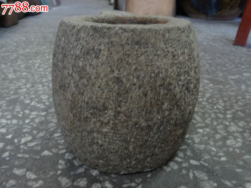 朝鲜李朝末期石臼石器捣缸_其他收藏品_四方缘藏品行