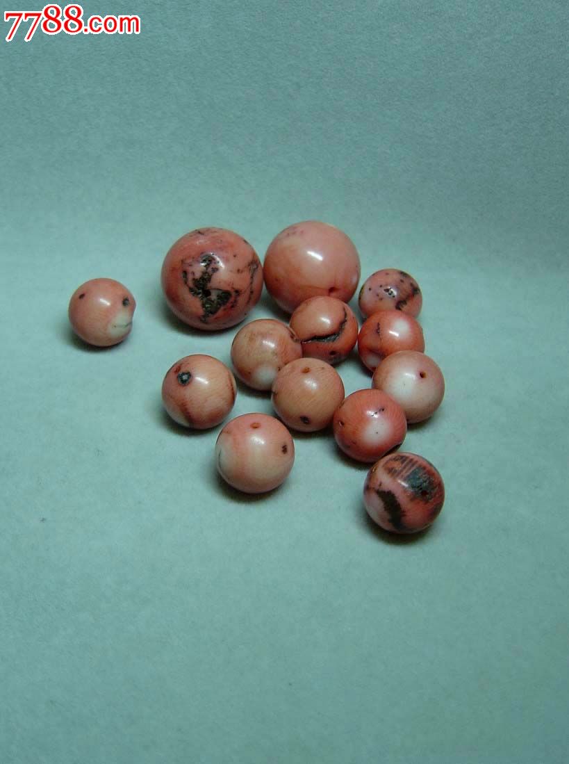 清代几颗红珊瑚珠子_其他宝石_老虎头古玩店