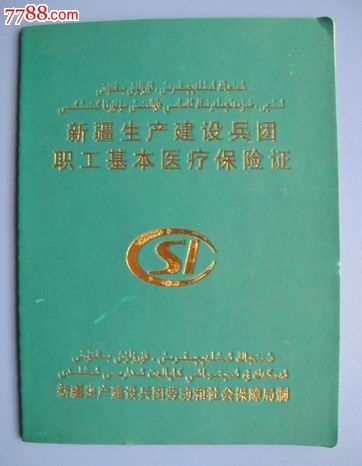 新疆生产建设兵团职工基本医疗保险证_其他证