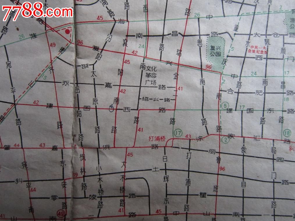 1963年版地图上海交通简图-价格:30元-se2129
