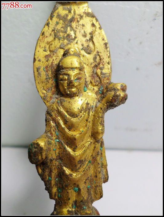 出土唐代铜鎏金板凳佛一尊高9公分_价格元_第5张_7788收藏__中国收藏