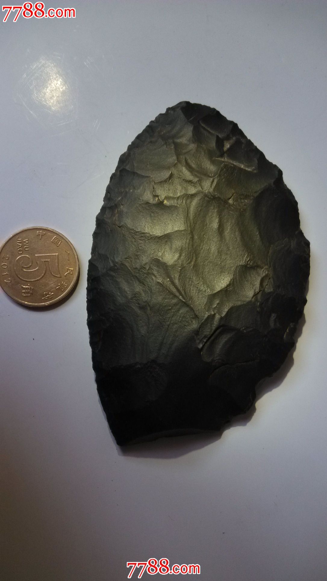 旧石器刮削器共三件_石制工具_古友缘【中国收藏热线】