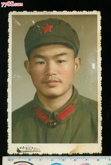 军人手工上彩照片(大众·福州解放大桥)