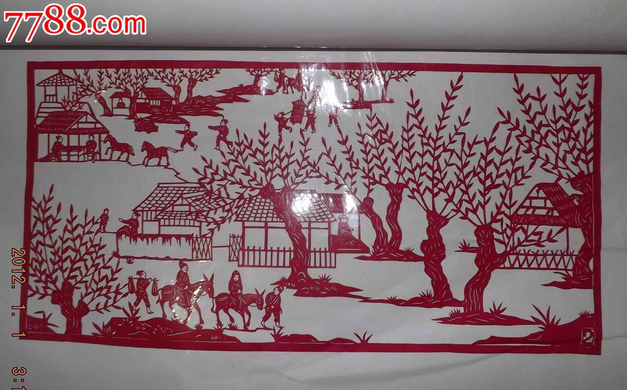 清明上河图(剪纸)_价格元