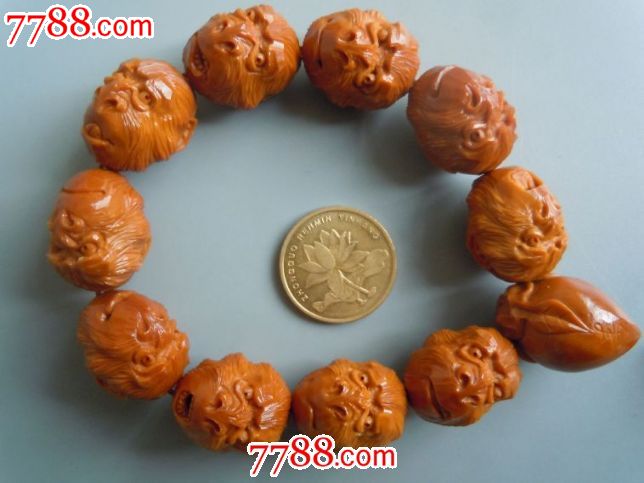 苏工猴头橄榄核手串-价格:2500元-se2165685