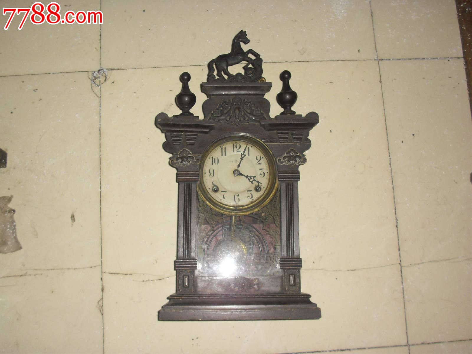 漂亮的老钟表,挂钟,机械,民国,其他品牌,中国内地,木质,se21705259,零售,七七八八挂钟收藏