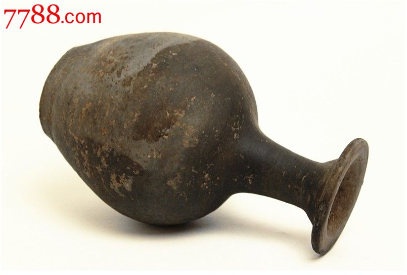 战国灰陶细颈瓶-价格:1元-se21708000-其他陶