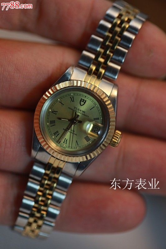 品相很好瑞士原装tudor/帝舵罗马字全自动机械92413二手女士名表_价格