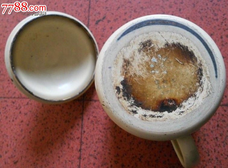 山东济南瓷厂64年立鹤牌搪瓷杯-价格:50元-se