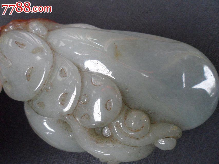 老冰种翡翠貔貅纳财手把件(原味)-se22519170