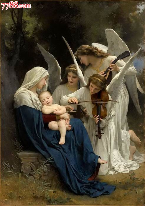 阿道夫油画61天使之歌1881