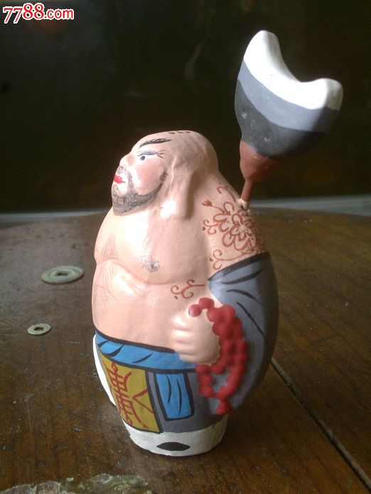 80年代泥塑·花和尚鲁智深-价格:80元-se22923233-泥人张\/泥塑-零售-中国收藏热线