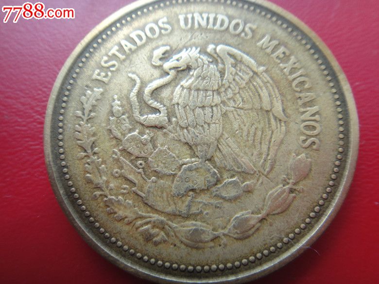 墨西哥1988年1000比索人物黄铜帀-外国钱币-