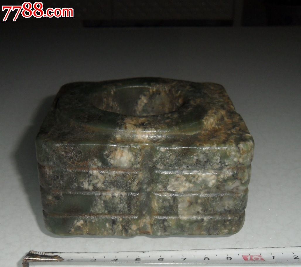 玉琮—碧玉玉琮—高古玉器—红山文化玉器