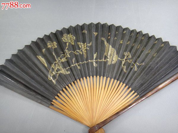 小步古玩※民国时期杭州裕太和记老扇子一把