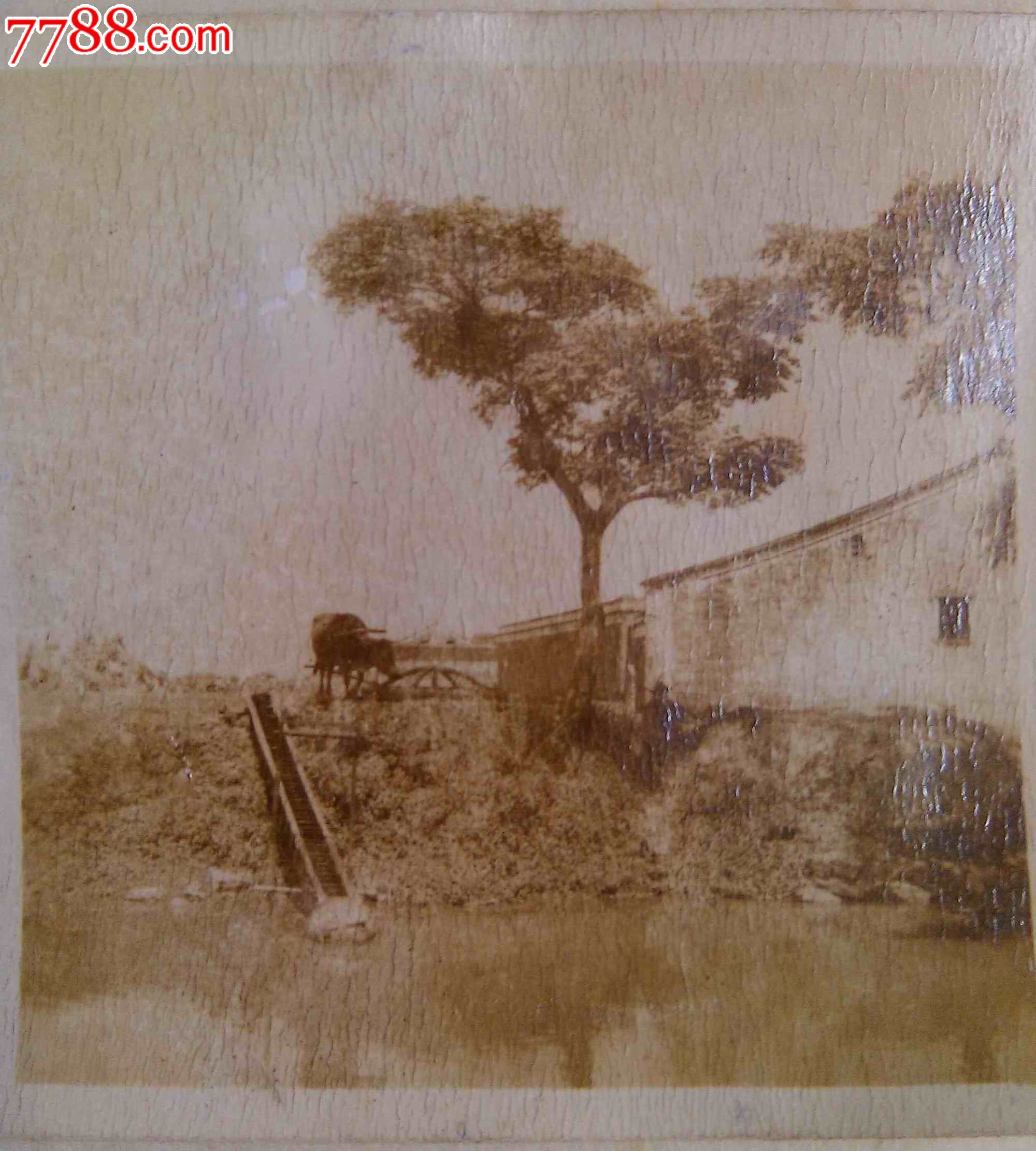 抗战时期的重庆北涪农村风光之二,老照片-- 风