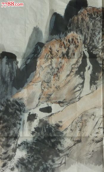四川著名画家张友岚山水画