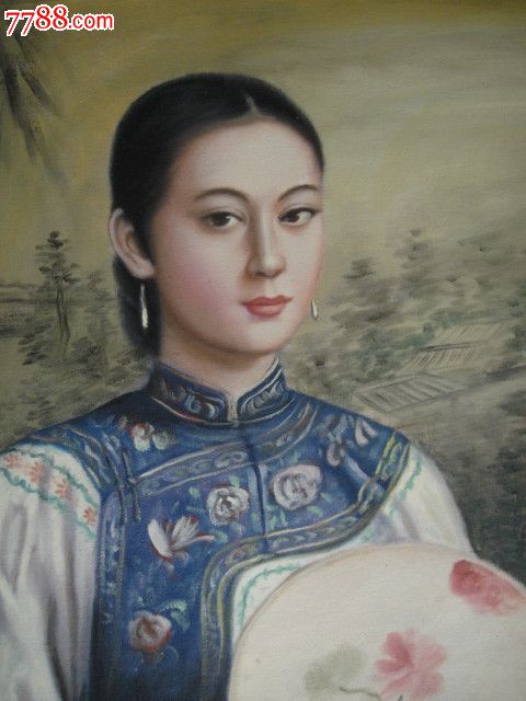 <em>美女</em>油画-<em>se</em>23476375-7788字画网