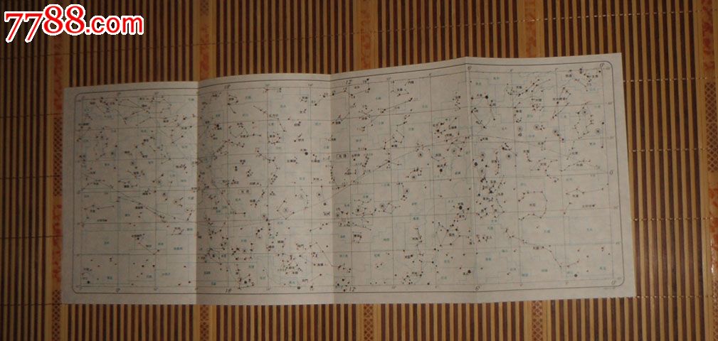 一张依据清代《仪象考成》、《仪象考成续编》等绘制的《天文图》,19*50厘米-se23588471-7788书籍收藏