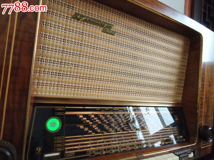 德国老收音机根德机皇grundig5010电子管台式