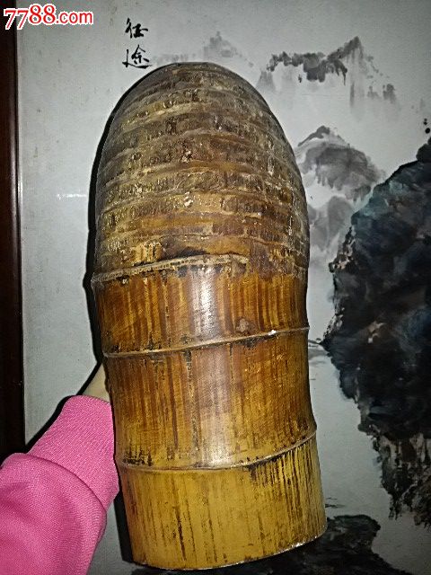 竹根雕刻笑佛