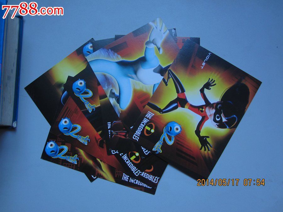 THEINCREDIBLES明信片1套(8枚)_明信片\/邮