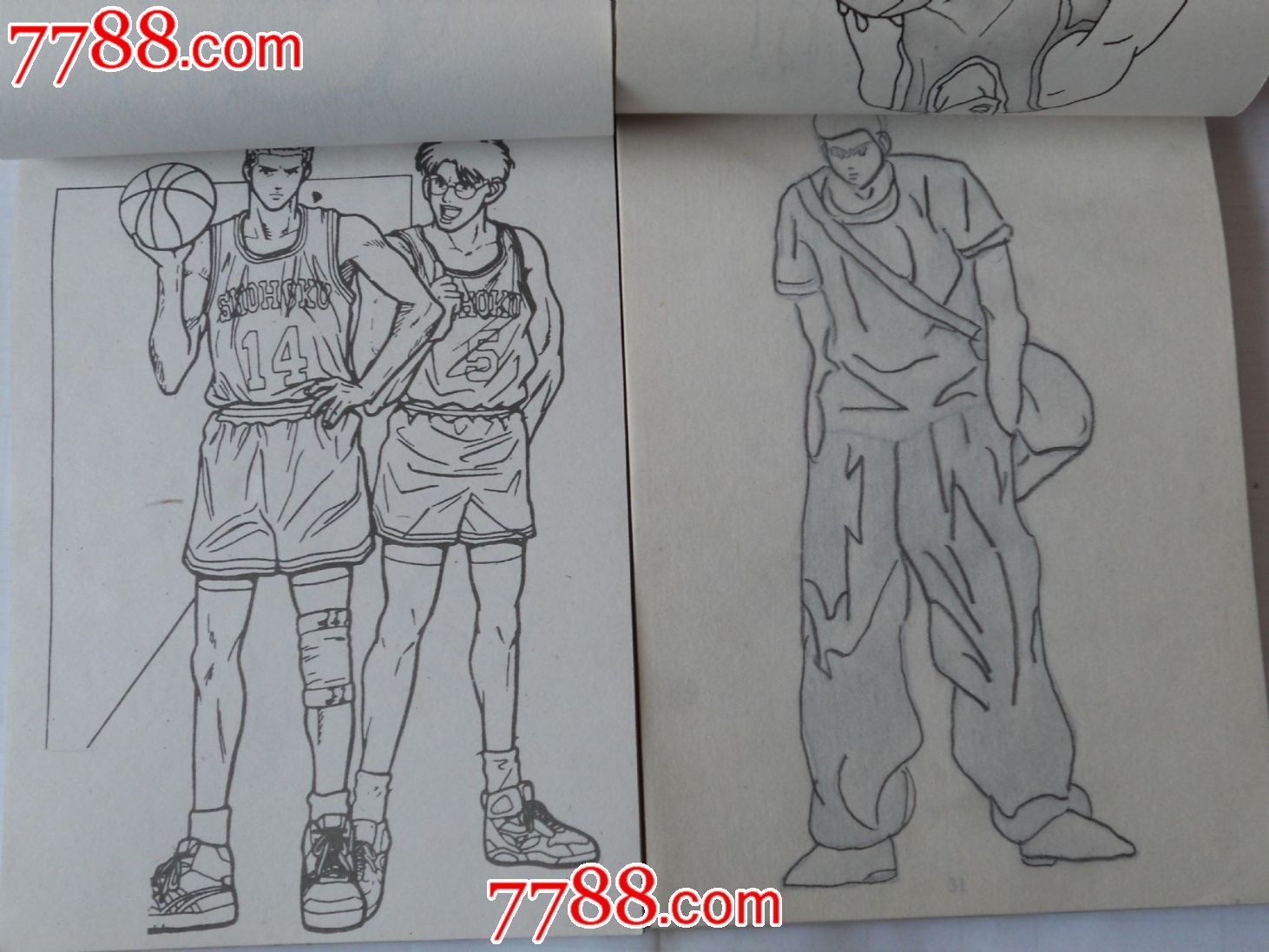 篮球飞人简笔画