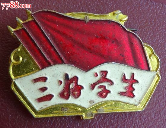 早期中小学校的三好学生徽章奖牌一个_校徽/毕阳江市普通高中图片