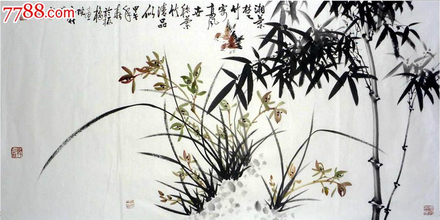 吴林德·四尺兰竹图