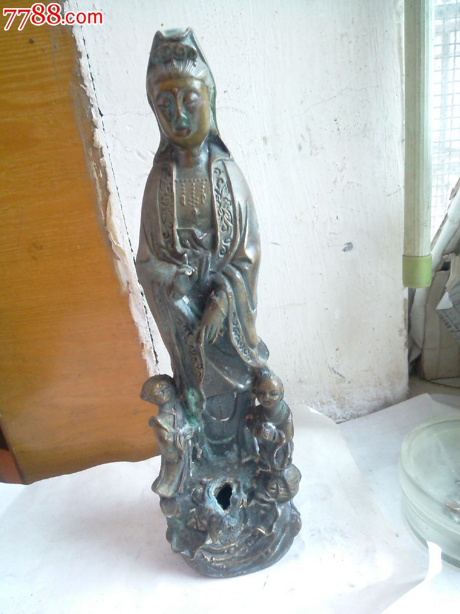 清代铜观音(1.2kg)