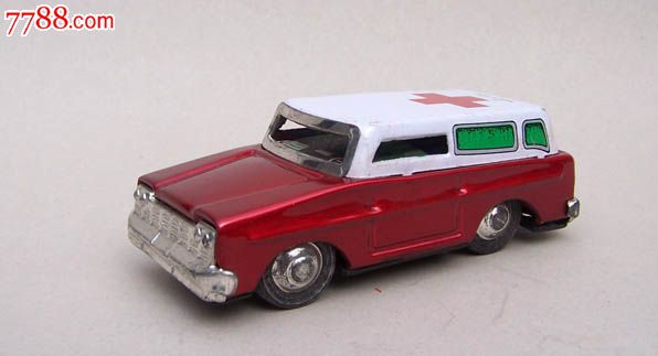 老铁皮玩具救护车一辆-价格:85元-se24204398