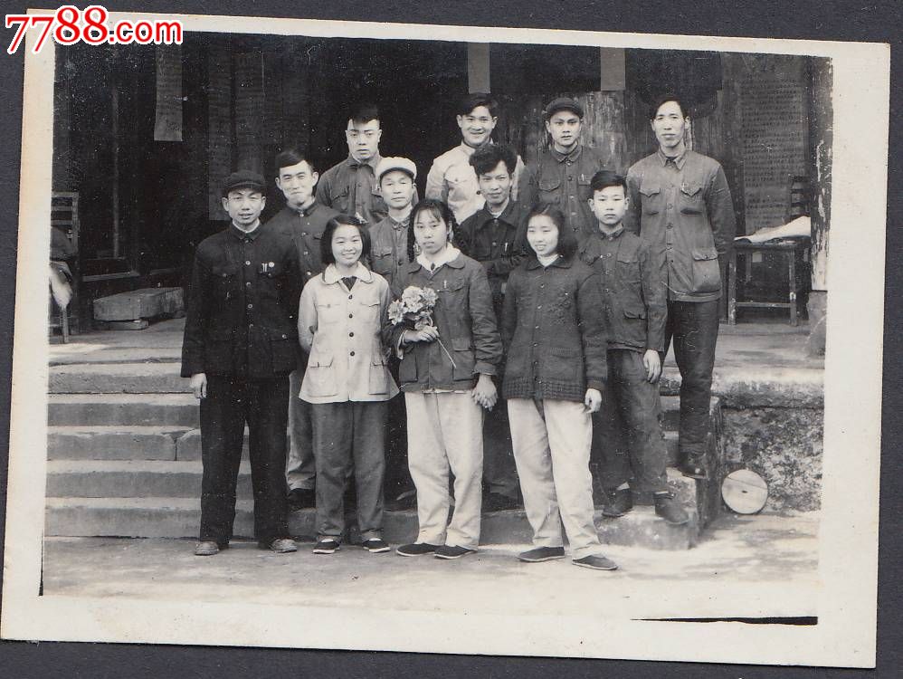 50年代干部合影,老照片-- 个人照片,老照片,普通