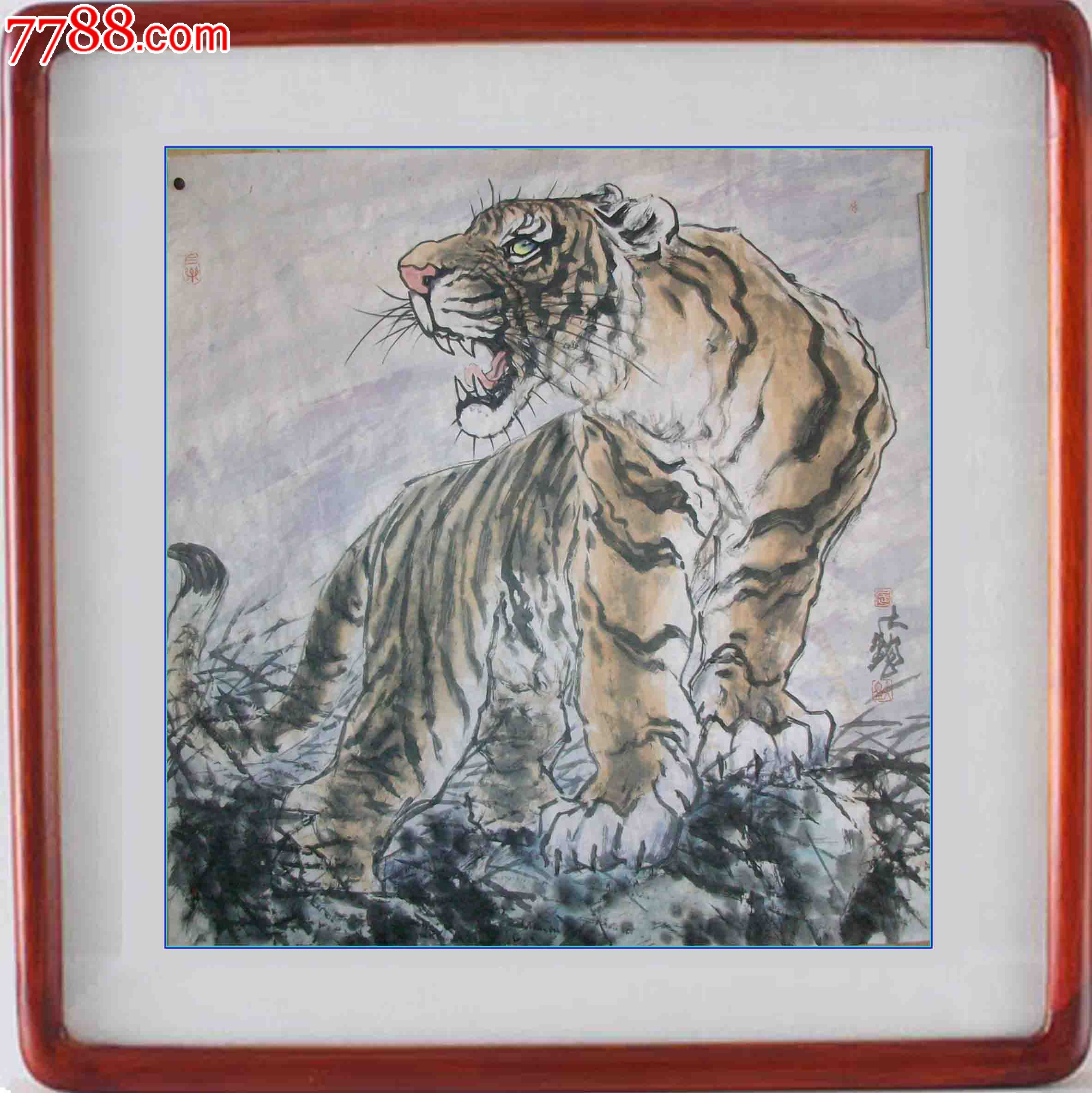 写意画【上山虎】-价格:666元-se24388154-花鸟国画原作-零售-中国收藏热线