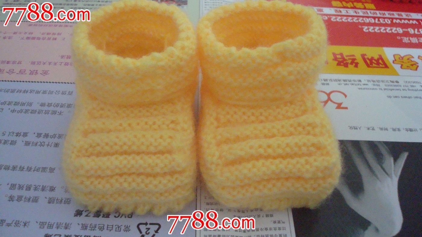 纯手工编织婴儿鞋_价格35元