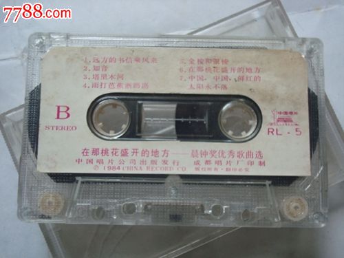 在那桃花盛开的地方(晨钟奖优秀歌曲选)_磁带