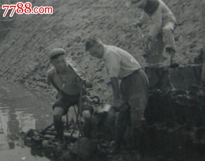 50年代劳动工地,时代特色浓