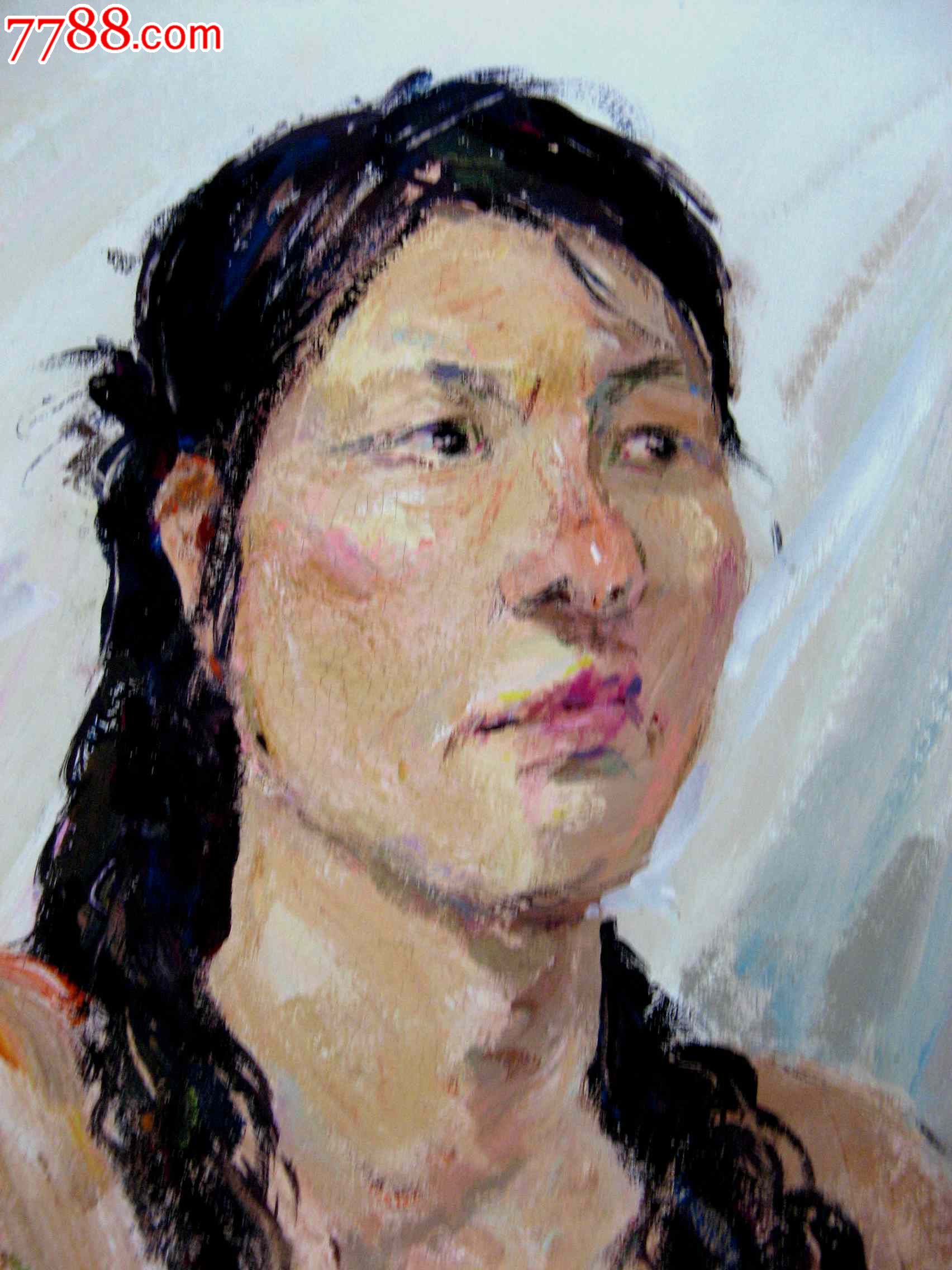 四开水粉人物画:<em>黄衫女子</em>-水粉/水彩原画--se2