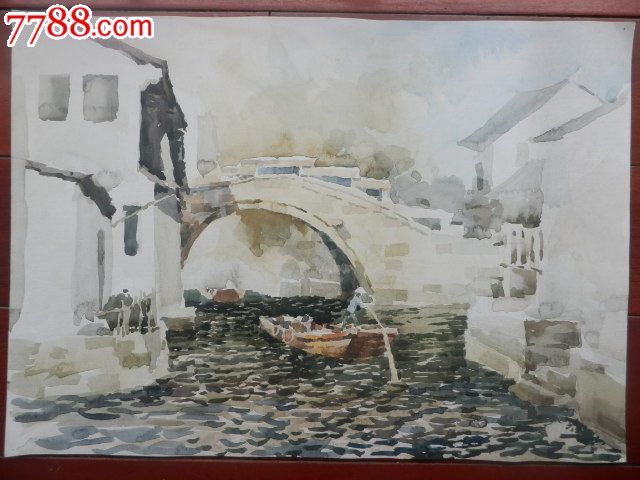 经典风景水粉画之二_价格25元【故纸飘香】_第1张_中国收藏热线