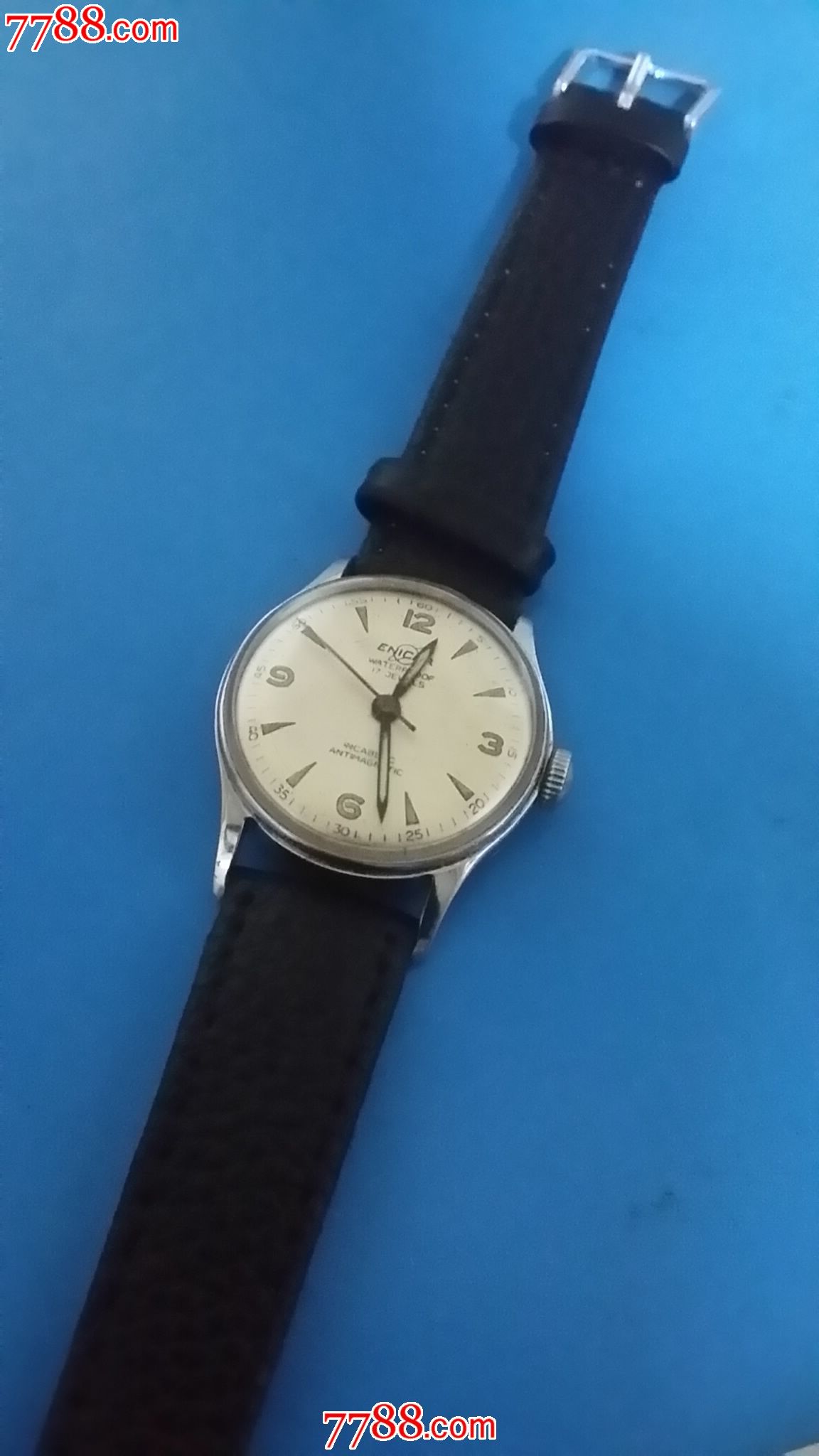 老式收藏级瑞士英纳格军表转让,手表\/腕表,机械