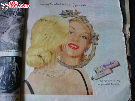 补图勿拍民国英文化妆品广告集页合订-价格:1