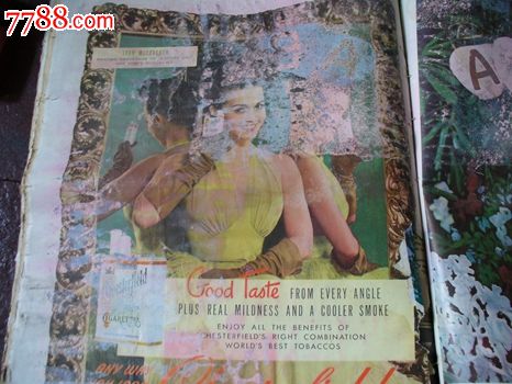 补图勿拍民国英文化妆品广告集页合订_日用\/工