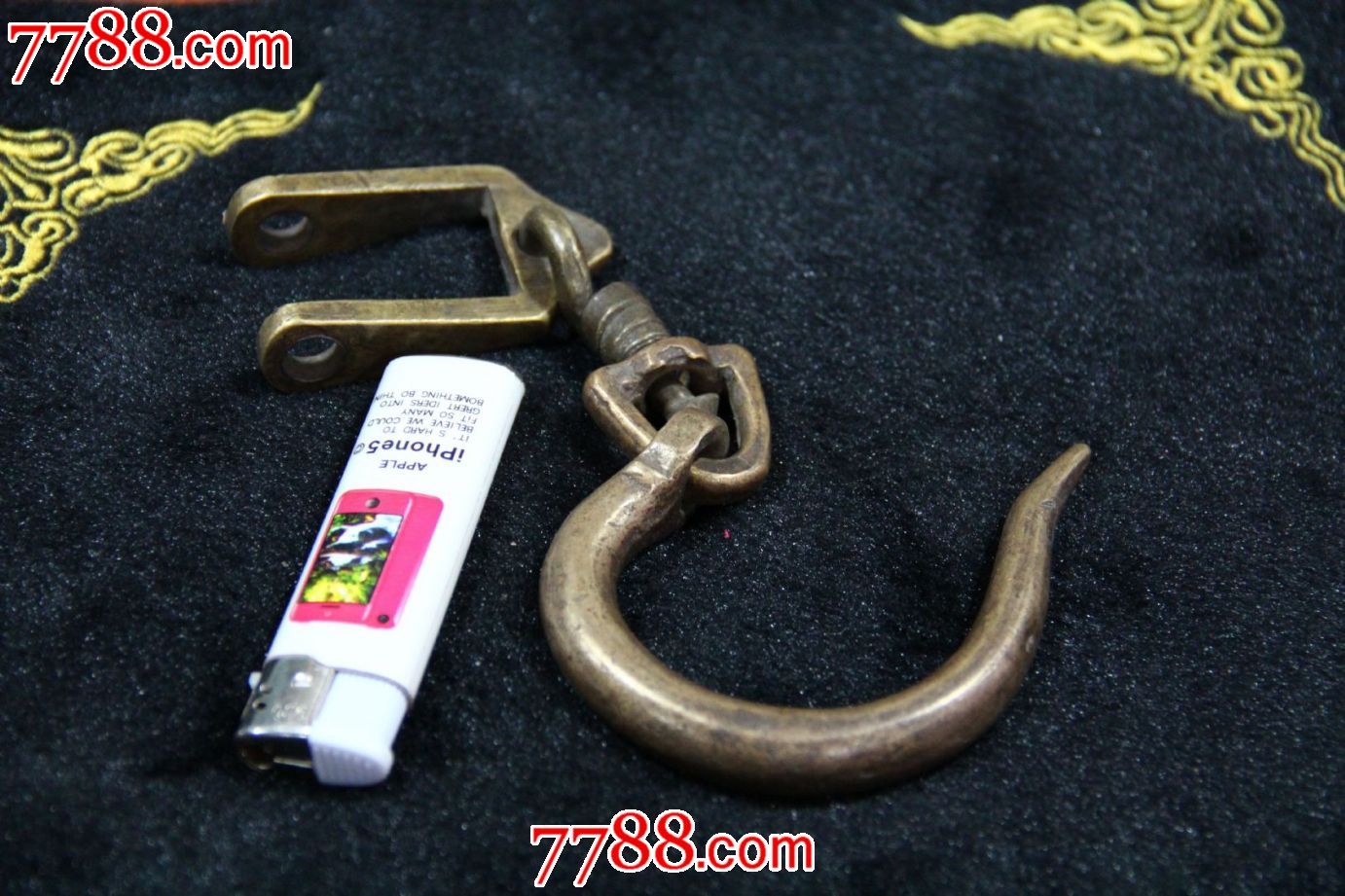超大黄铜的称钩子一套·-价格:320元-se25101742-铜杂件-零售-中国收藏热线