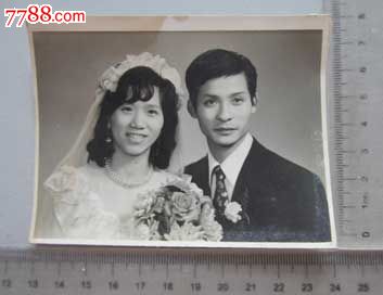 夫妻合影留念照(老照片)