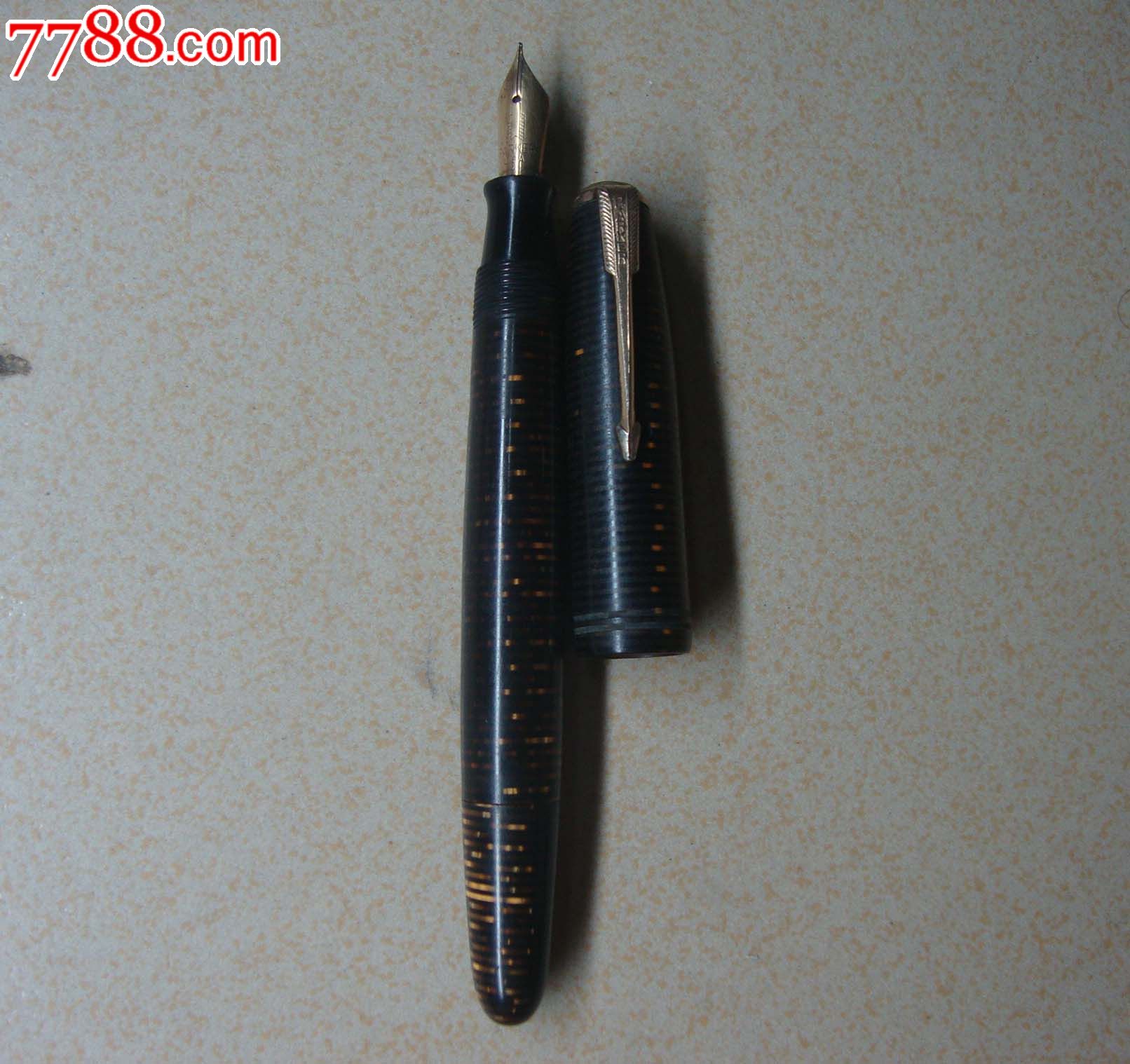 花杆派克金笔,钢笔,年代不详,其他品牌,金笔,美国,完整单支【闲藏书吧