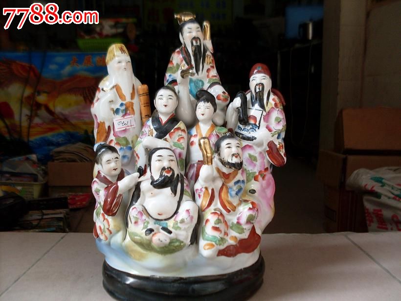 陶瓷八仙过海_彩陶_第2张_七七八八名木