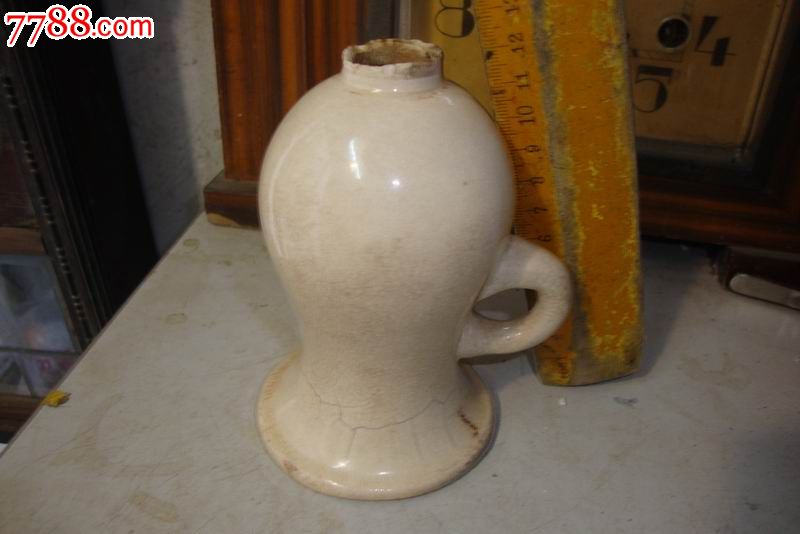 民国美孚行煤油灯灯体有原始胎裂_七七八八五