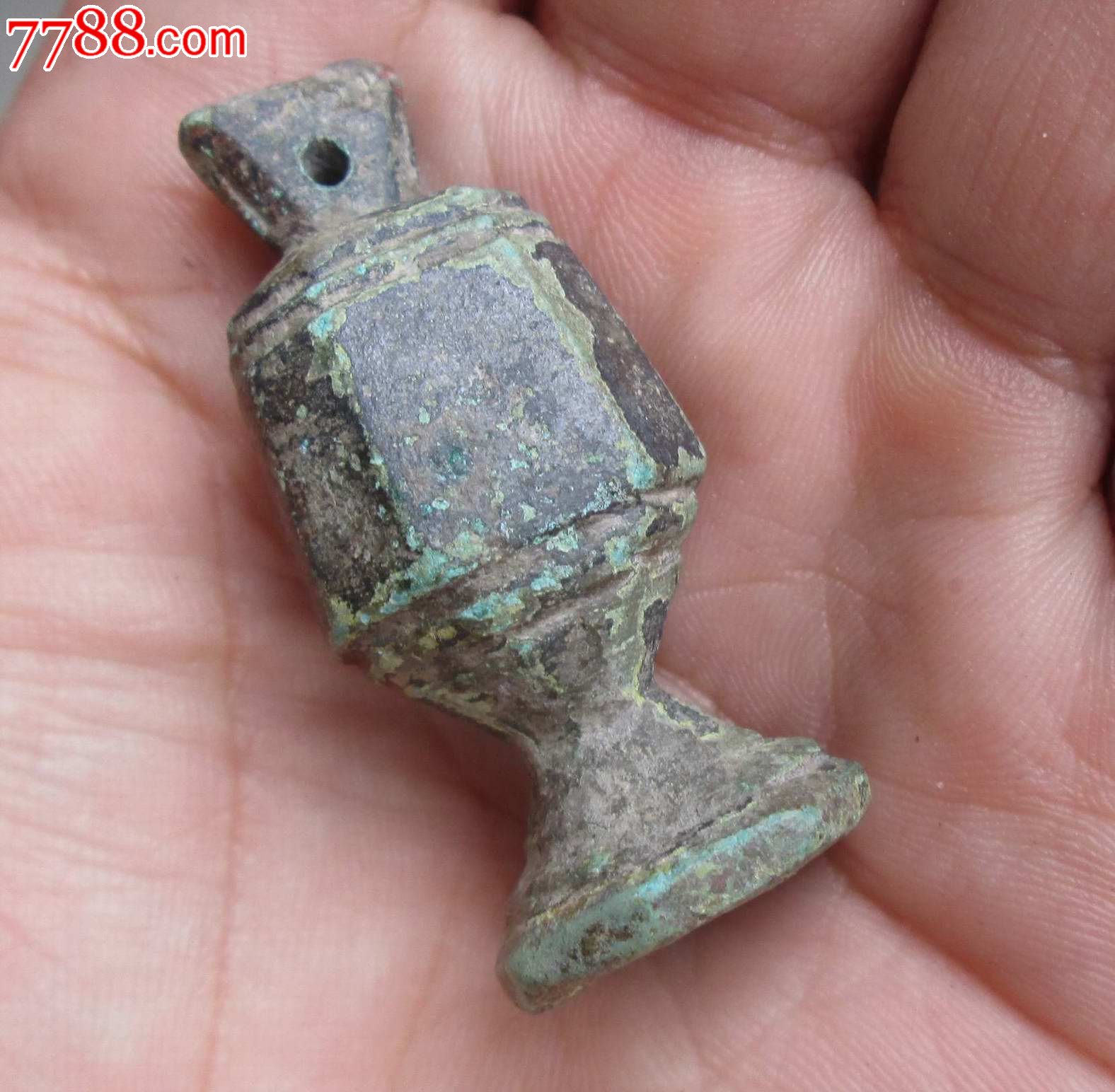 元代铜权,八菱八面极其少见,嘉兴出土